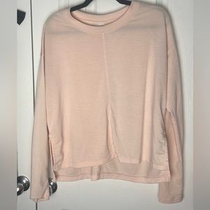 Athletic light pink long sleeve light shirt